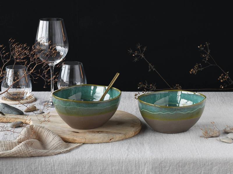 home24 Servierschalen Pasta Bowl 2-teilig 21 x 13 x 37cm Grün/Olivgrün home24 Servierschalen Pasta Bowl 2-teilig 21 x 13 x 37cm Grün/Olivgrün von home24