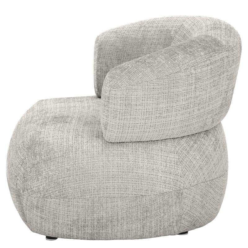 home24 Sessel DABEA Silber Chenille Cristy 87 x 69 x 83cm von home24