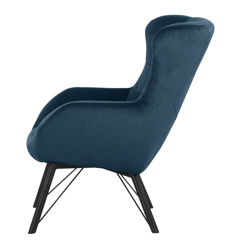 home24 Sessel Newfield Blau Microfaser Faria 68 x 86 x 93cm von home24