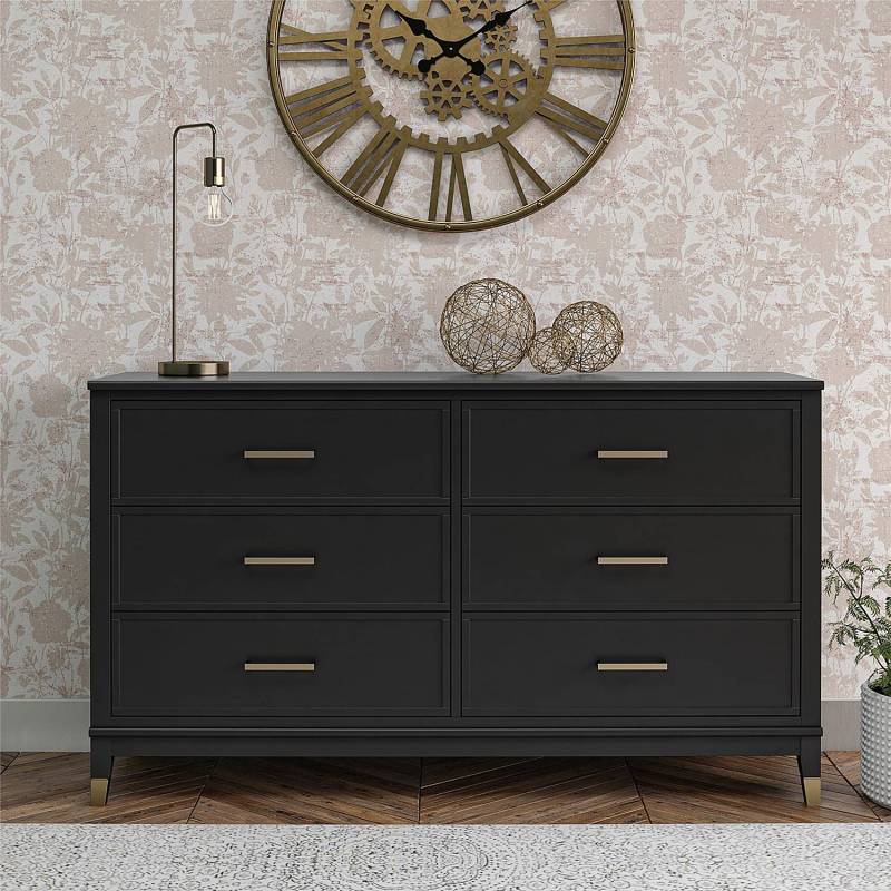 home24 Sideboard 145 x 85 x 41cm Schwarz/Schwarz von home24