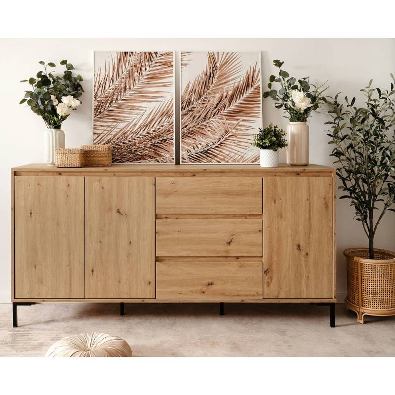 home24 Sideboard 170 x 87 x 40cm Braun von home24