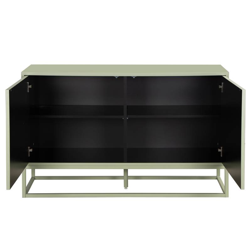 home24 Sideboard Finnerd 120cm Grün/Salbei von home24