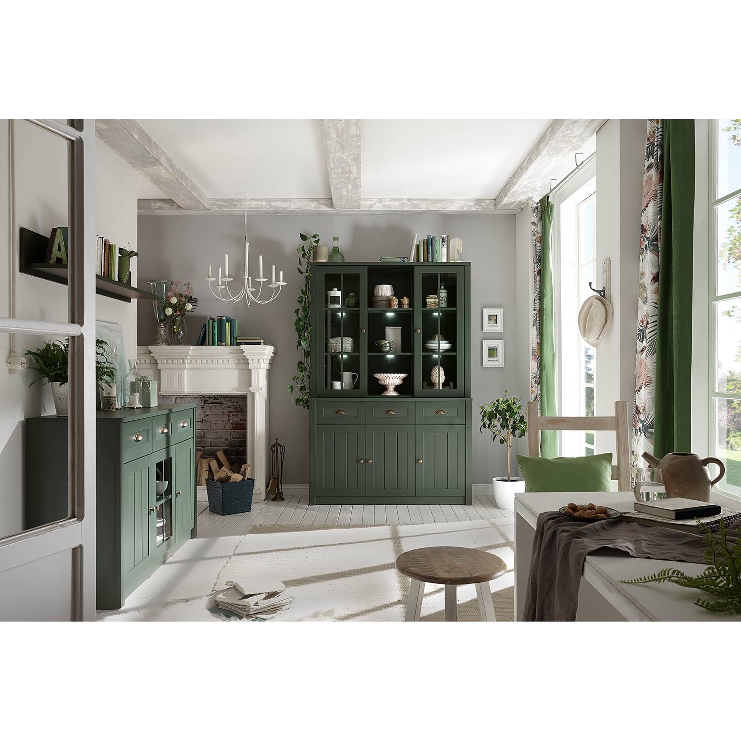 home24 Sideboard II 130 x 86 x 43cm Grün home24 Sideboard II 130 x 86 x 43cm Grün von home24