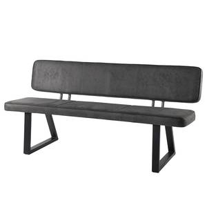home24 Sitzbank Tara mit Rückenlehne 180 x 83 x 59cm Grau von home24