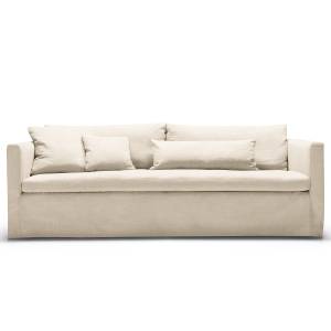 home24 3-Sitzer Sofa mit Husse Beige Flachgewebe Calea 230cm Modern home24 3-Sitzer Sofa mit Husse Beige Flachgewebe Calea 230cm Modern von home24