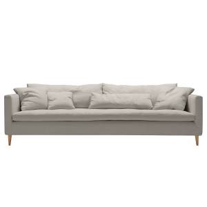home24 3-Sitzer Sofa mit Husse Grau Flachgewebe Calea 270cm Modern home24 3-Sitzer Sofa mit Husse Grau Flachgewebe Calea 270cm Modern von home24