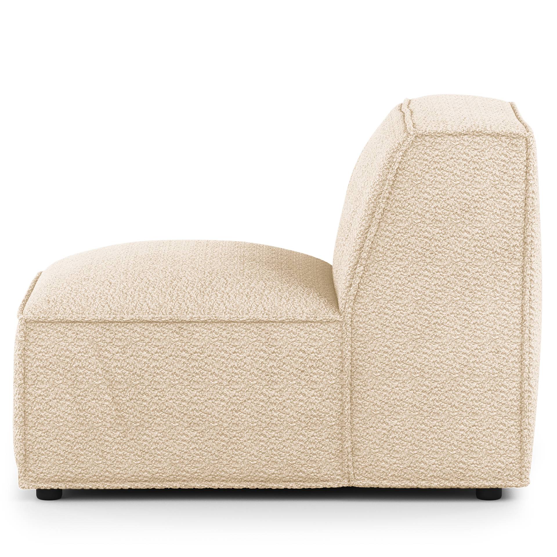 home24 Sofaelement 1-Sitzer Weiß Bouclé Stoff Bony 76 x 70 x 96cm Modern home24 Sofaelement 1-Sitzer Weiß Bouclé Stoff Bony 76 x 70 x 96cm Modern von home24