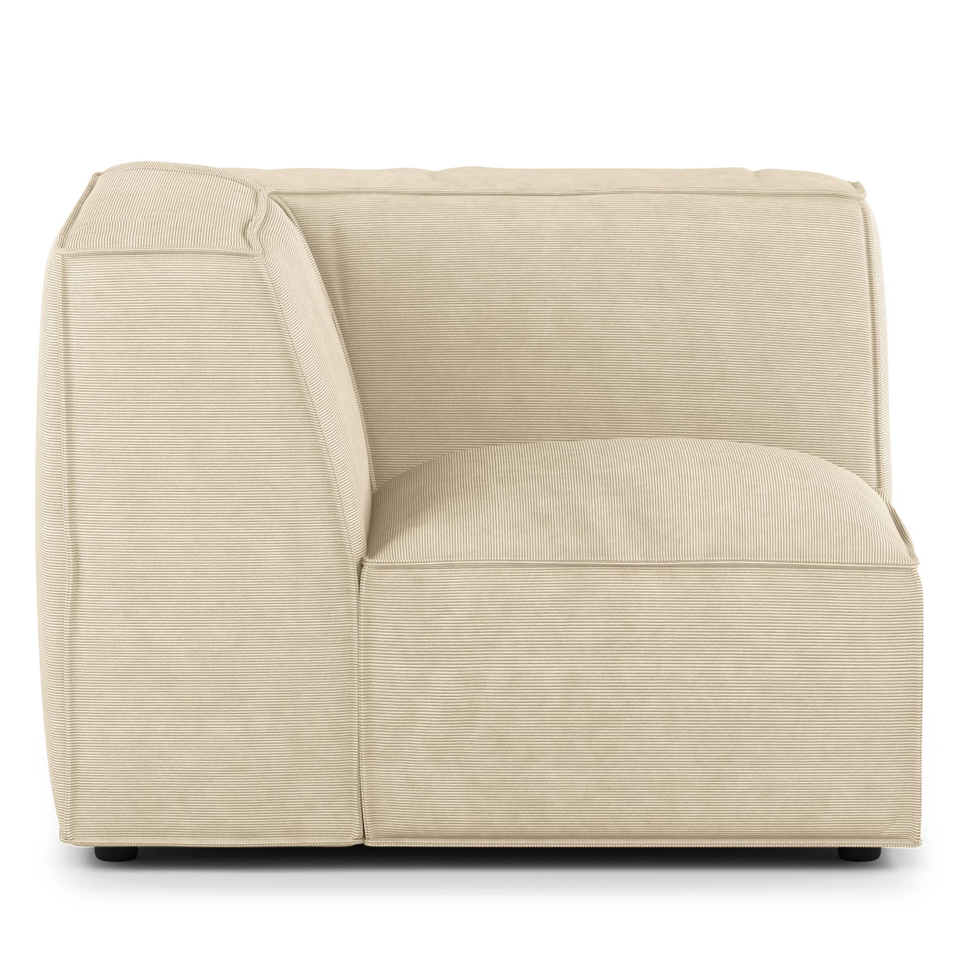 home24 Sofaelement 1-Sitzer mit Lehne Weiß Cordstoff Snor 107 x 70 x 94cm Armlehne davorstehend rechts Modern home24 Sofaelement 1-Sitzer mit Lehne Weiß Cordstoff Snor 107 x 70 x 94cm Armlehne davorstehend rechts Modern von home24