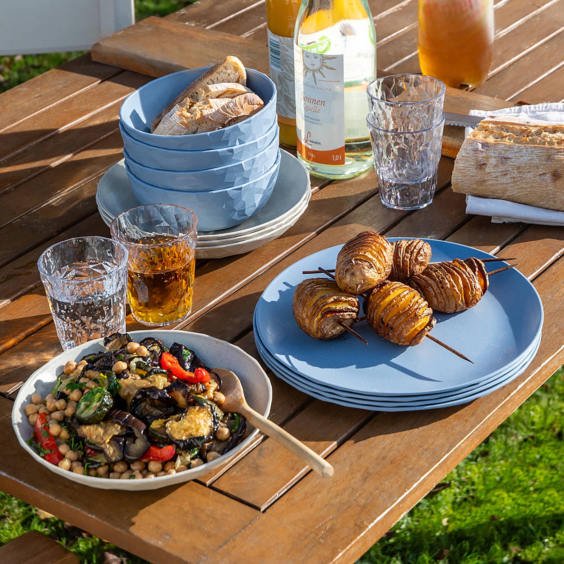 home24 Speiseteller Flach Plate 26 x 1 x 26cm Blau/Blau home24 Speiseteller Flach Plate 26 x 1 x 26cm Blau/Blau von home24
