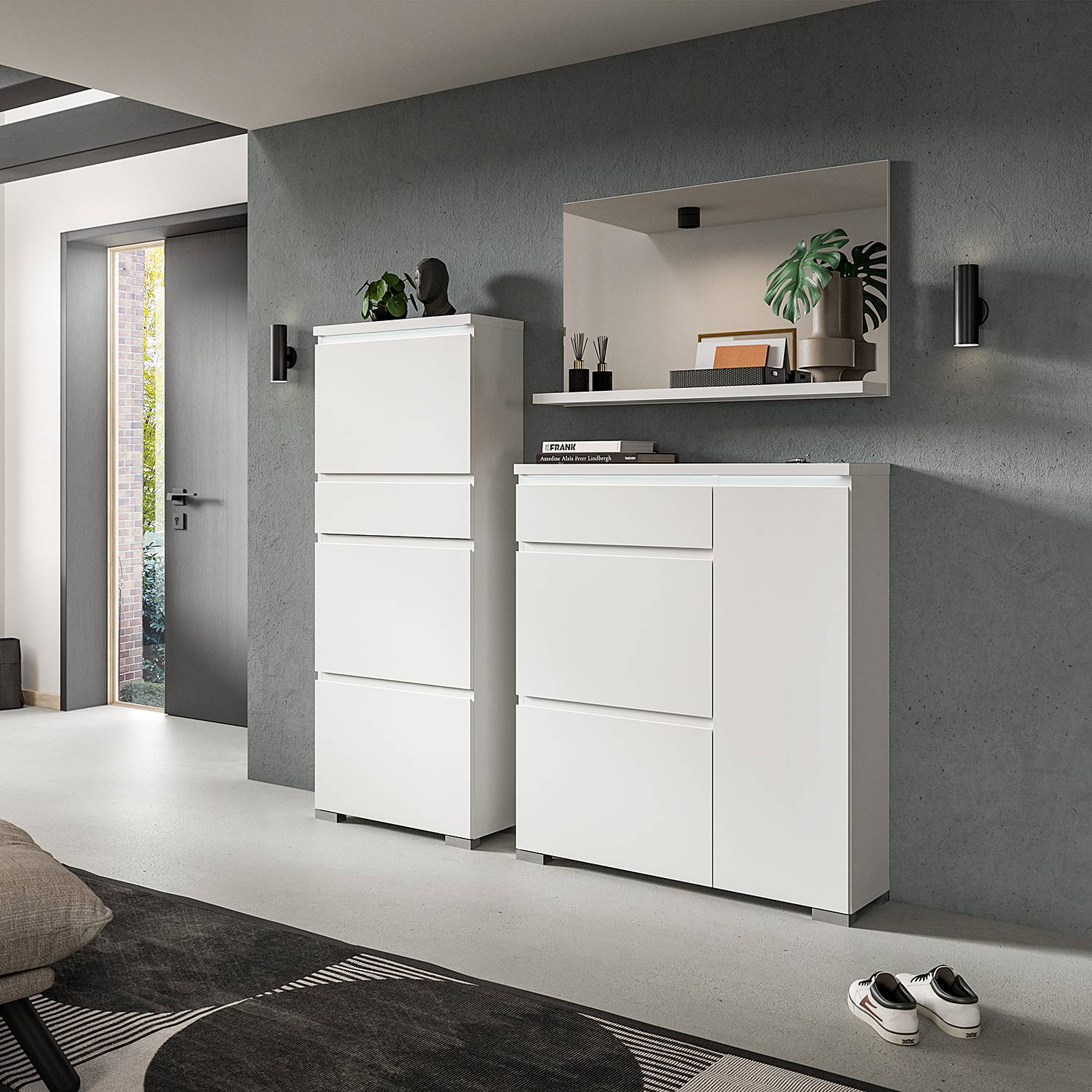 home24 Spiegel 95cm Weiß/Weiß Spanplatte, beschichtet 95cm home24 Spiegel 95cm Weiß/Weiß Spanplatte, beschichtet 95cm von home24