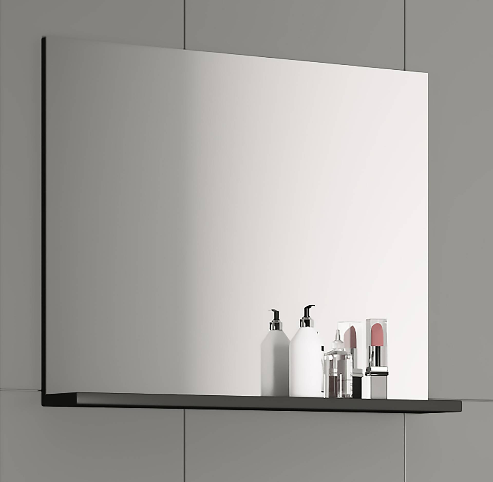 home24 Spiegel Landos 50 x 60 x 10cm Weiß/Weiß/Anthrazit Spanplatte, beschichtet / ESG-Sicherheitsglas 50 x 60 x 10cm home24 Spiegel Landos 50 x 60 x 10cm Weiß/Weiß/Anthrazit Spanplatte, beschichtet / ESG-Sicherheitsglas 50 x 60 x 10cm von home24