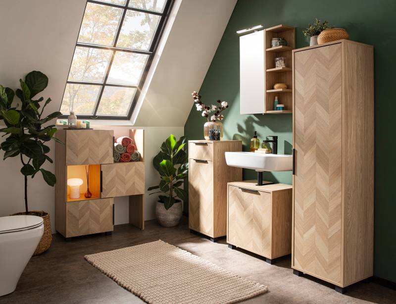 home24 Spiegelschrank Piazza 50 x 75 x 16cm Braun/Eiche Hell Dekor home24 Spiegelschrank Piazza 50 x 75 x 16cm Braun/Eiche Hell Dekor von home24