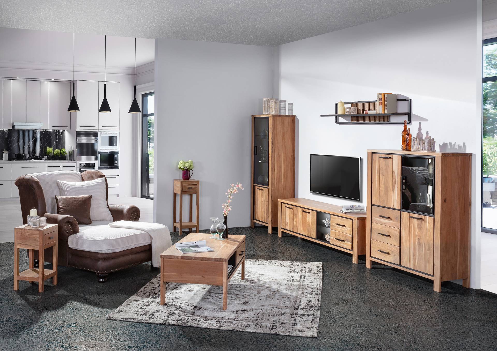 home24 Standvitrine 65 x 180 x 44cm Braun home24 Standvitrine 65 x 180 x 44cm Braun von home24