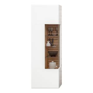 home24 Standvitrine 65 x 201 x 40cm Weiß von home24