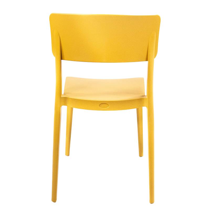 home24 Stapelstuhl Huppy Kunststoff Gelb/Senfgelb 47 x 82 x 45cm von home24