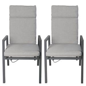 home24 Stapelstuhl Sintra 2er-Set Aluminium, pulverbeschichtet Polyester PVC Grau 70 x 103 x 55cm home24 Stapelstuhl Sintra 2er-Set Aluminium, pulverbeschichtet Polyester PVC Grau 70 x 103 x 55cm von home24