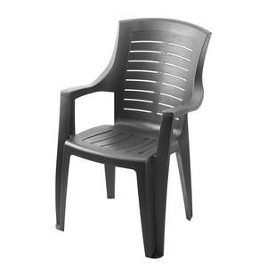 home24 Stapelstuhl Talia Kunststoffart: Polyester PVC Material: Kunststoff Schwarz/Schwarz 43 x 90 x 47cm von home24