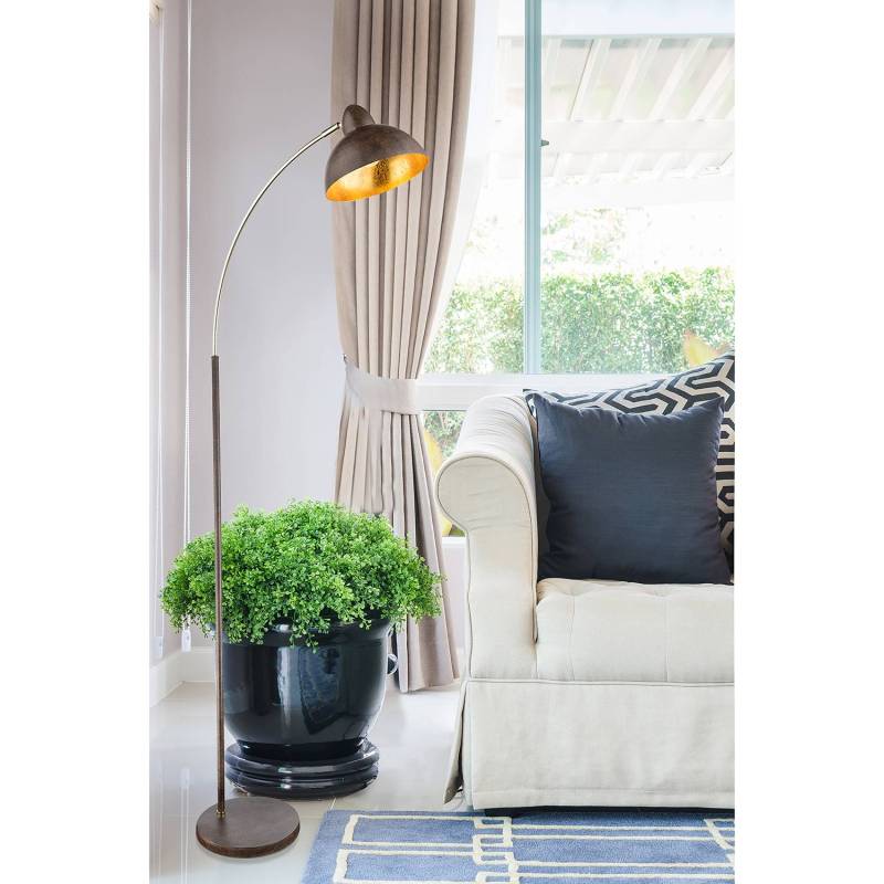 home24 Stehleuchte Anita 51 x 155 x 25cm Braun/Antikbraun Eisen, lackiert E27 home24 Stehleuchte Anita 51 x 155 x 25cm Braun/Antikbraun Eisen, lackiert E27 von home24