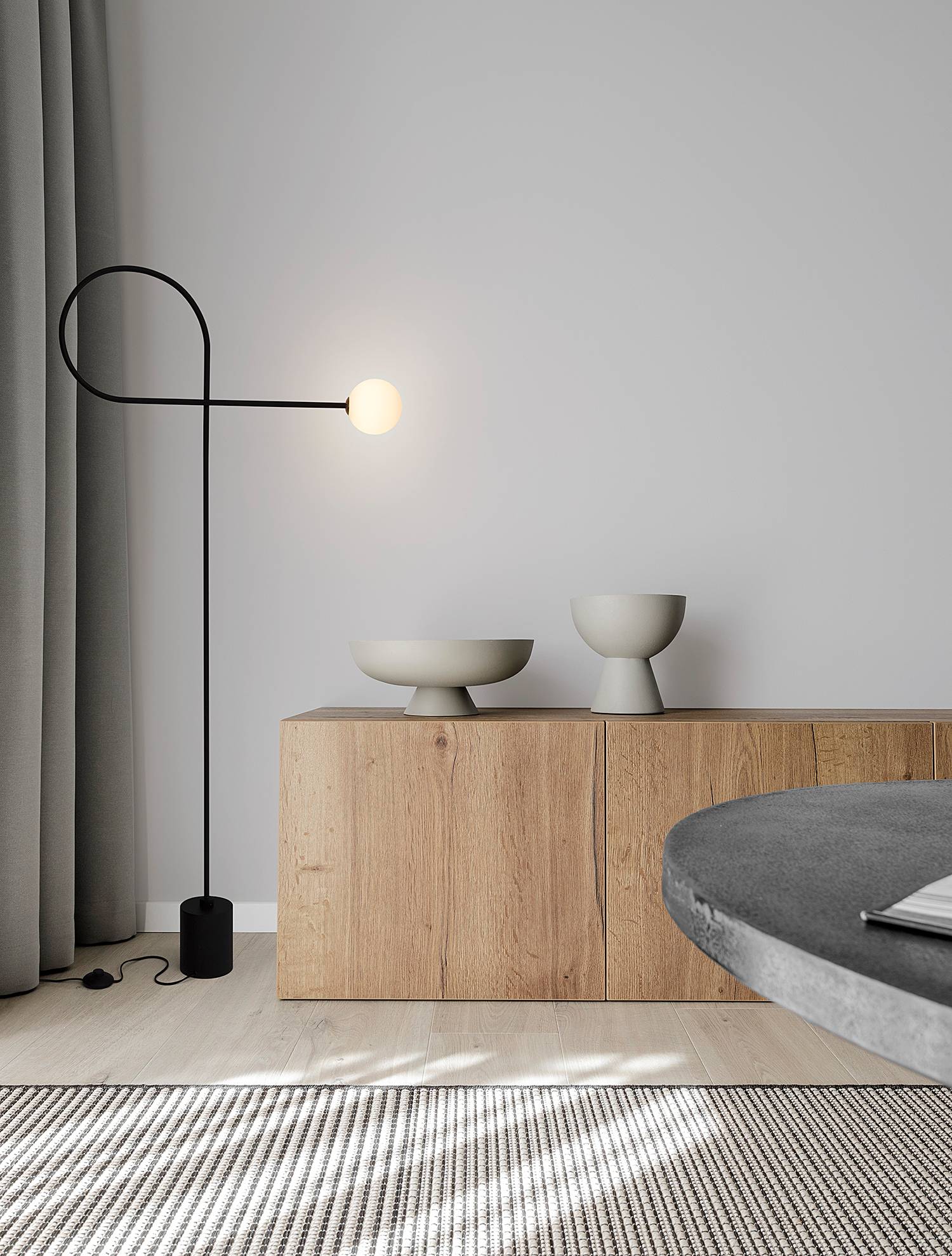 home24 Stehleuchte Dedalo Ø 10cm Schwarz/Schwarz Kabel ABS, Fassung ABS, Baldachin Aluminium, Gehäuse Leuchte Aluminium LED/Smart Home/Glühlampe G9 home24 Stehleuchte Dedalo Ø 10cm Schwarz/Schwarz Kabel ABS, Fassung ABS, Baldachin Aluminium, Gehäuse Leuchte Aluminium LED/Smart Home/Glühlampe G9 von home24