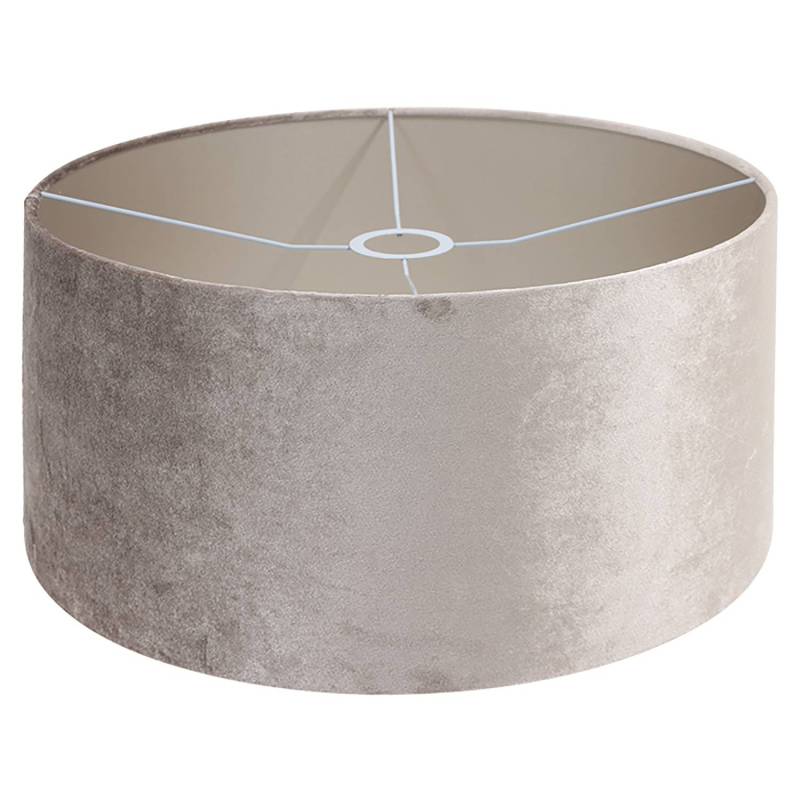 home24 Stehleuchte Liiri IV 35 x 250 x 145cm Silber/Silber Samt E27 von home24