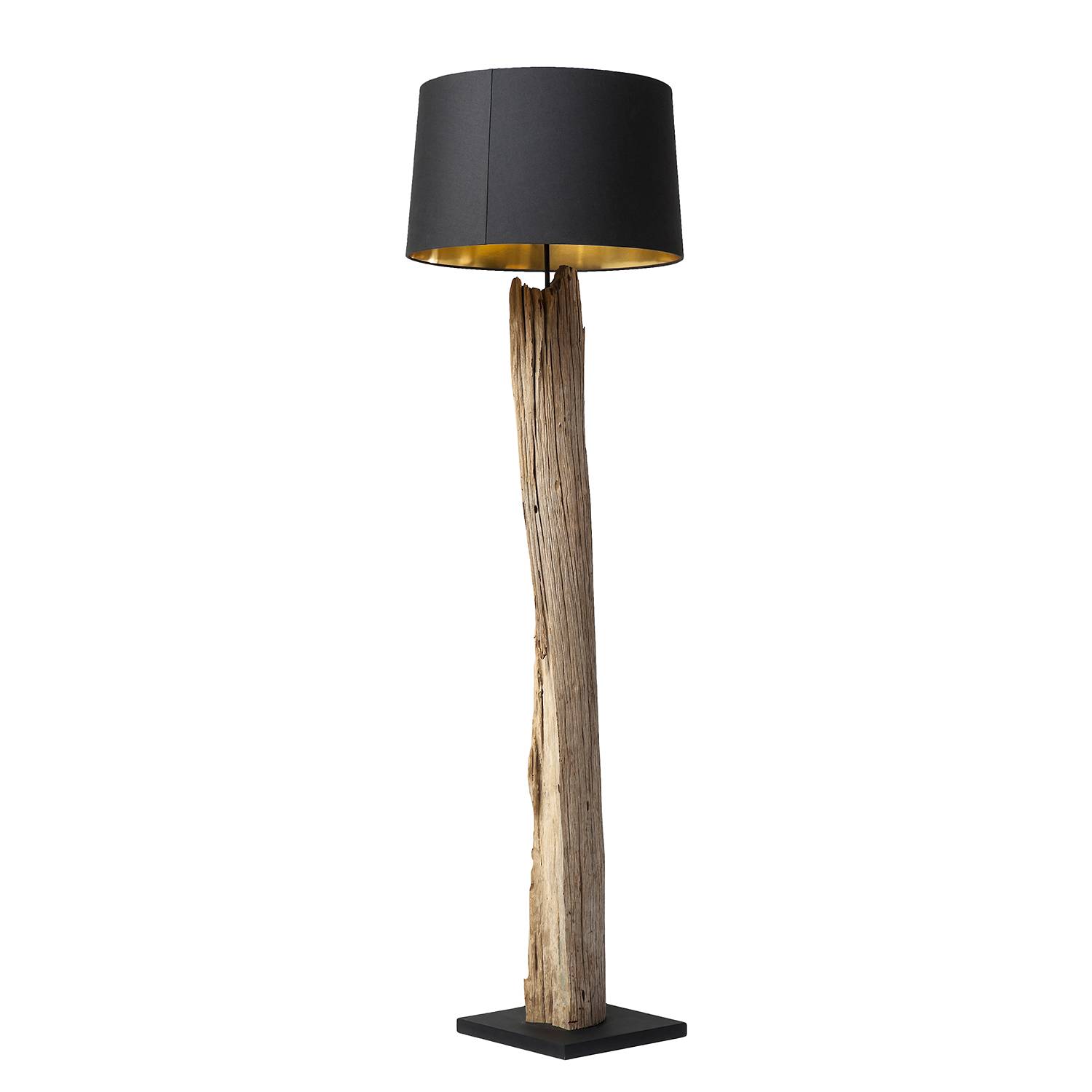 home24 Stehleuchte Nature Straight 52 x 171 x 52cm Schwarz Lampenschirm: Baumwolle Gestell: Massivholz Treibholz / Schichtstoffplatte / Eisen E27 home24 Stehleuchte Nature Straight 52 x 171 x 52cm Schwarz Lampenschirm: Baumwolle Gestell: Massivholz Treibholz / Schichtstoffplatte / Eisen E27 von home24