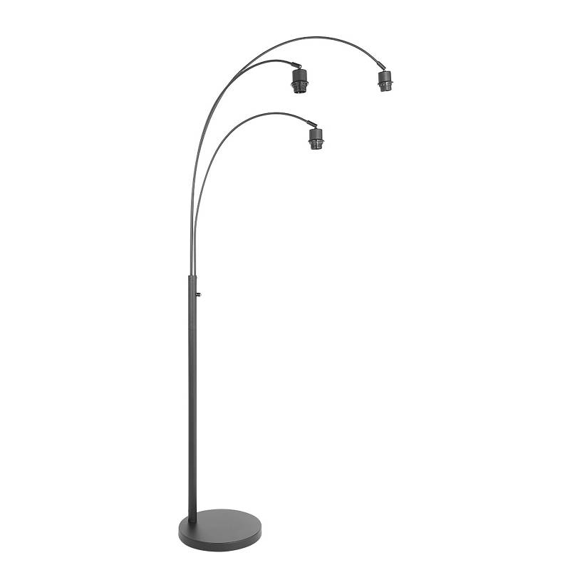 home24 Stehleuchte Sparkled Light Typ B 30 x 180 x 75cm Schwarz/Gold Samt E27 von home24