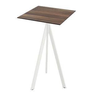 home24 Stehtisch Idomi rechteckig B Tischplatte: Holzverbundplatte, melaminbeschichtet Gestell: Edelstahl, pulverbeschichtet 70 x 70 x 109cm von home24