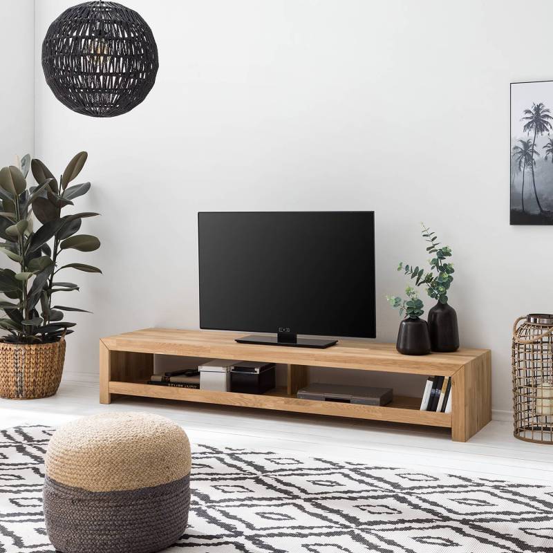 home24 TV-Lowboard KireaWOOD Massivholz Eiche, geölt Braun/Eiche 140cm home24 TV-Lowboard KireaWOOD Massivholz Eiche, geölt Braun/Eiche 140cm von home24