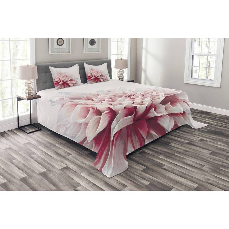 home24 Tagesdecken-Set Close Up 264 x 220cm Rot Webstoff von home24