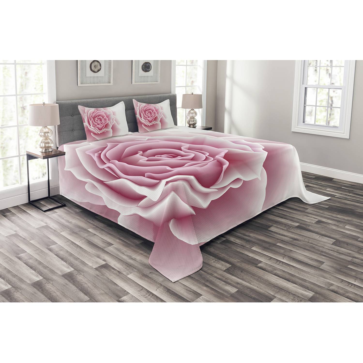 home24 Tagesdecken-Set Rosenblätter Schönheit 264 x 220cm Pink Webstoff home24 Tagesdecken-Set Rosenblätter Schönheit 264 x 220cm Pink Webstoff von home24