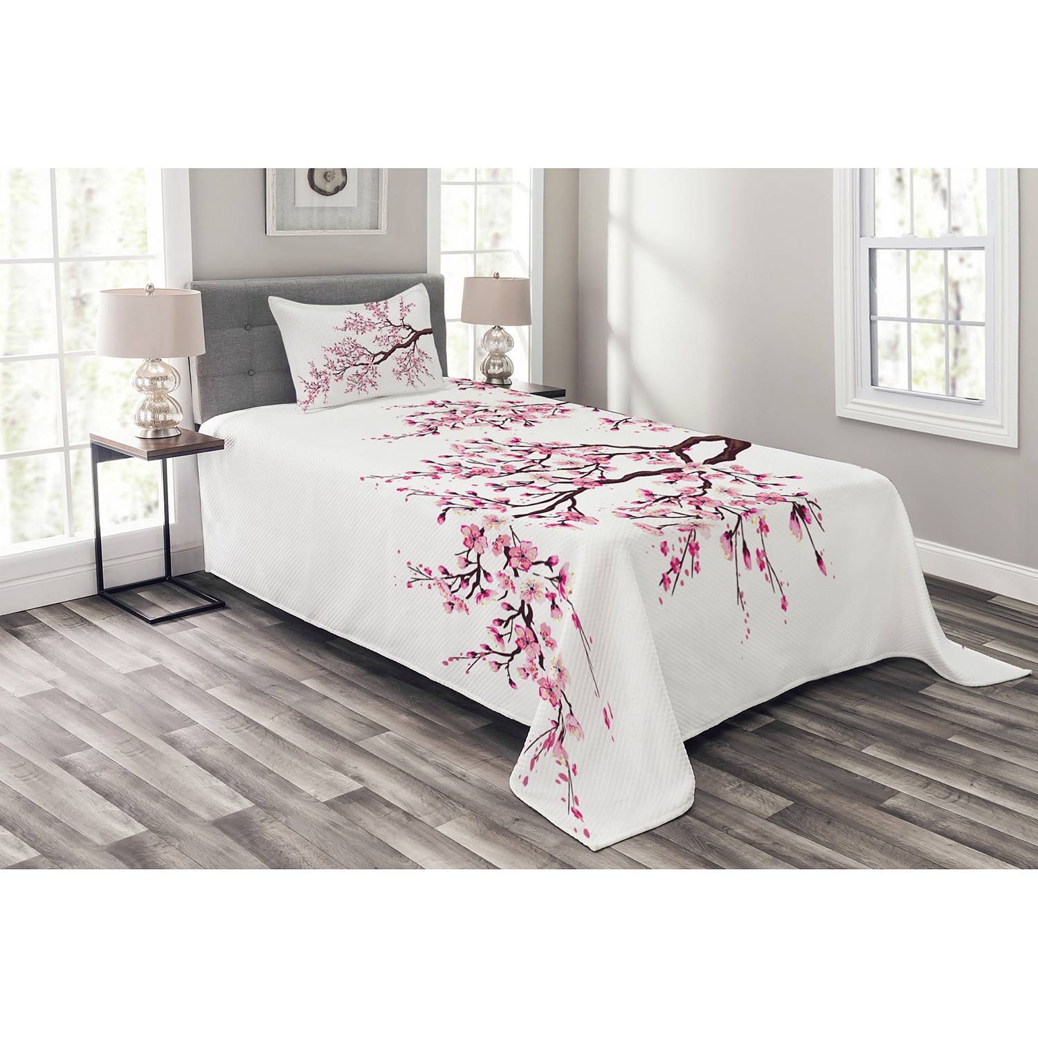 home24 Tagesdecken-Set Sakura 170 x 220cm Pink Webstoff home24 Tagesdecken-Set Sakura 170 x 220cm Pink Webstoff von home24