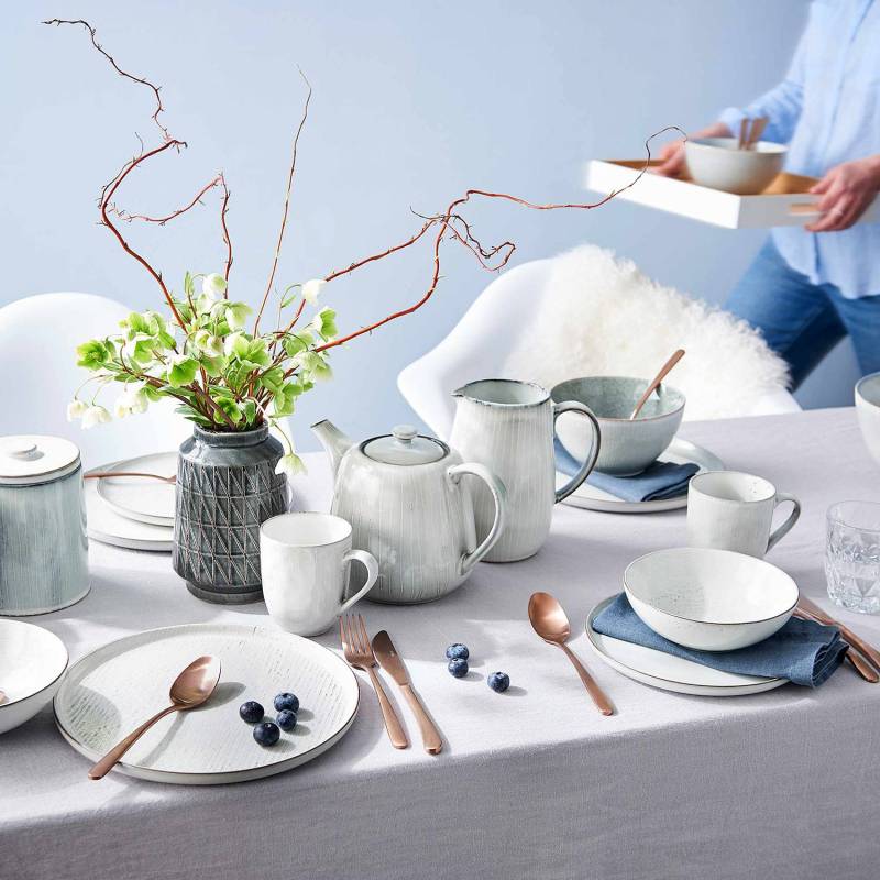 home24 Teekanne 17 x 16 x 23cm Grau/Grau von home24