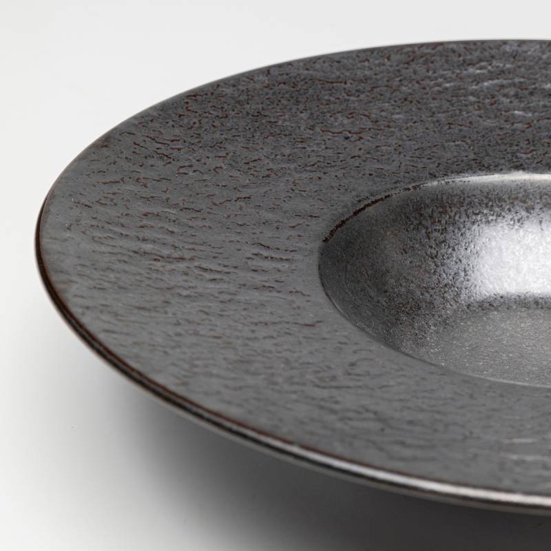 home24 Teller Cosmos 4-teilig Typ B Ø 27cm Schwarz/Schwarz von home24
