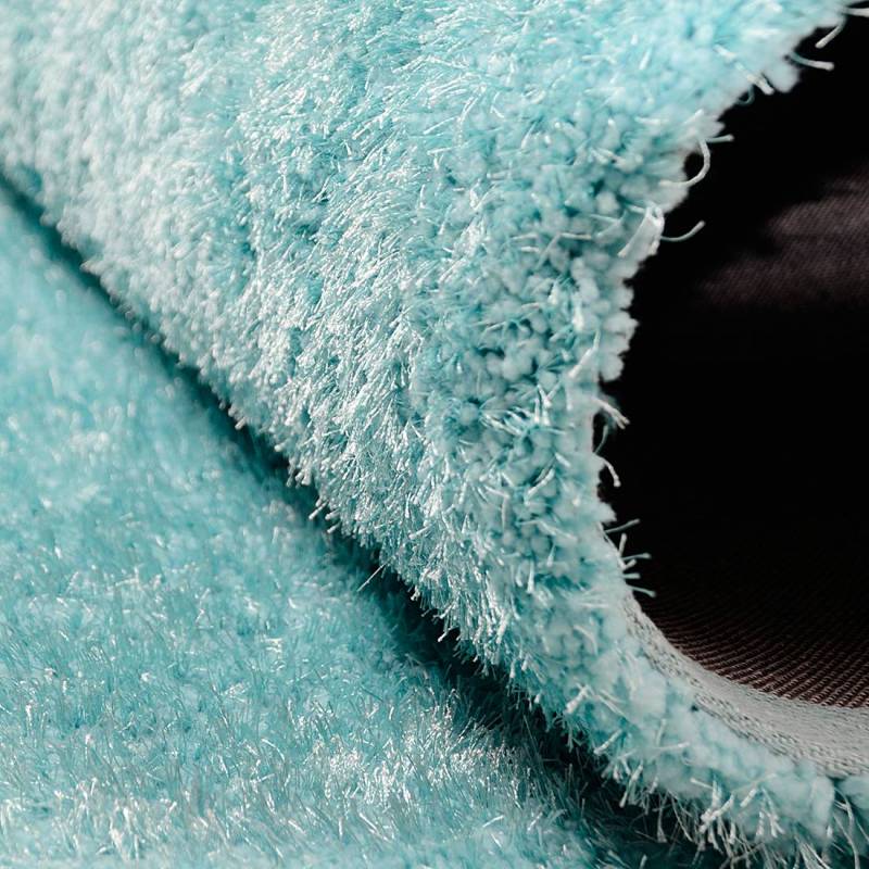 home24 Teppich Soft Square 190 x 190cm Blau Antlantis - Maße: 190 x 190 cm von home24