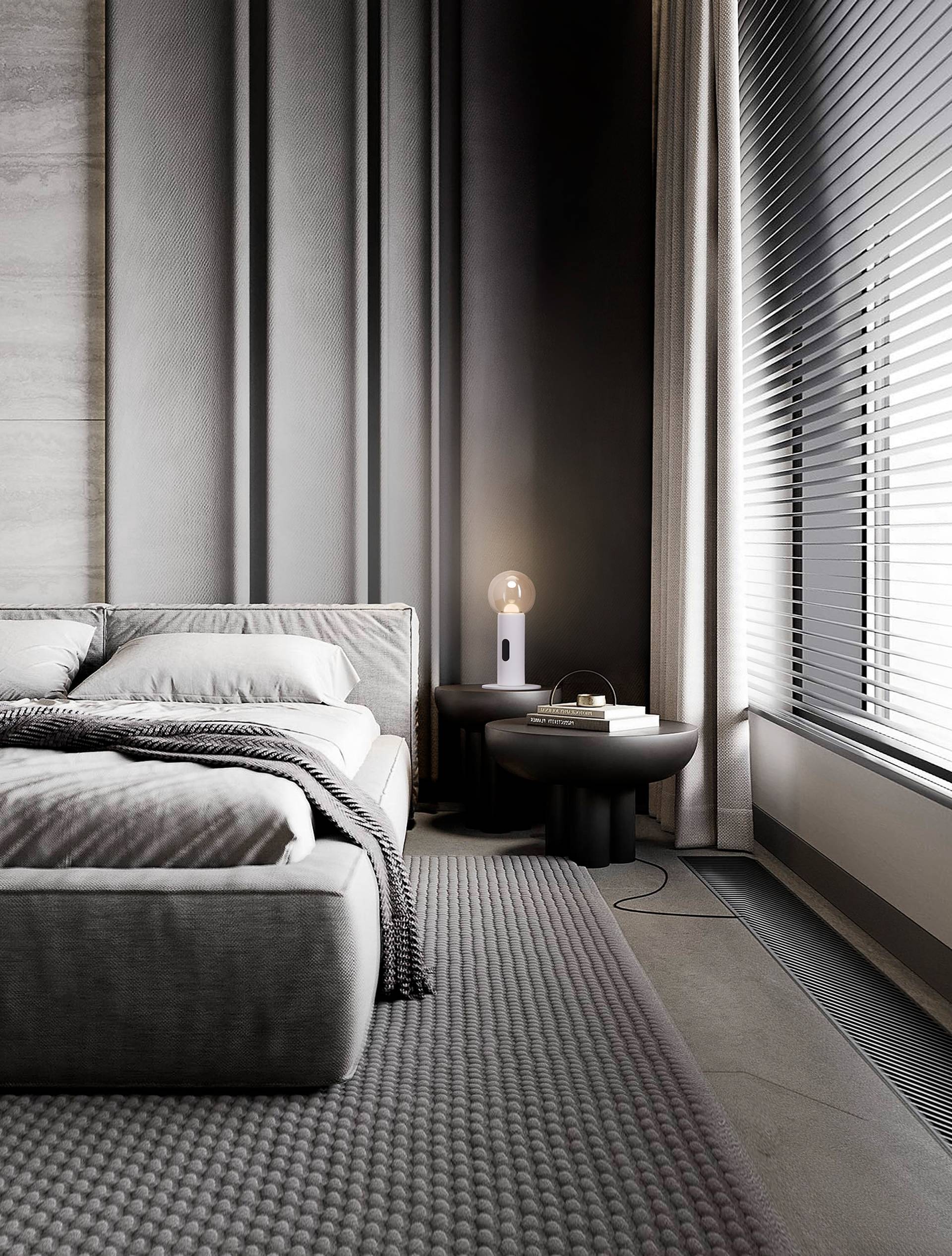 home24 Tischleuchte Chronos Ø 15cm Weiß/Weiß Anti Finger Print, Gestensteuerung Nicht austauschbare LEDs LED-Platine von home24