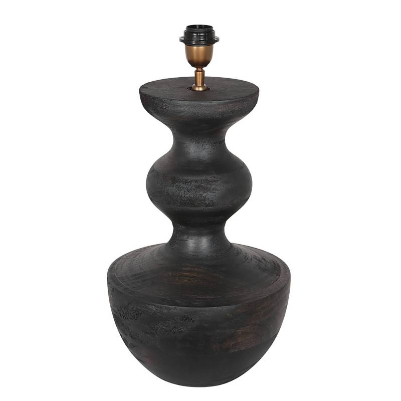 home24 Tischleuchte Lyons Typ B Ø 40cm Schwarz/Taupe Aluminium, pulverbeschichtet E27 von home24