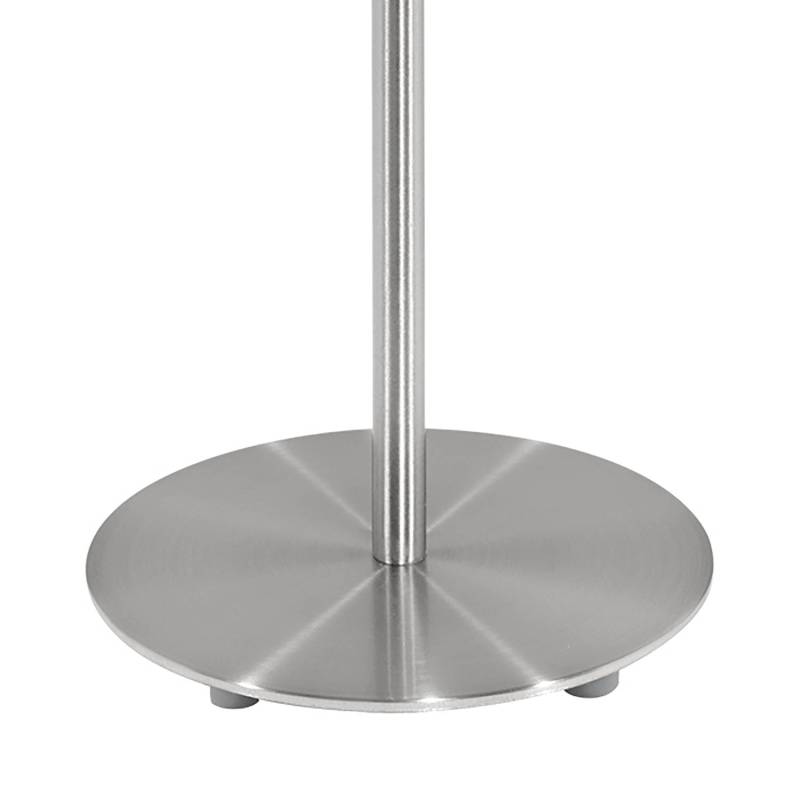 home24 Tischleuchte Pasteri Ø 14cm Weiß/Weiß Mischgewebe E14 von home24