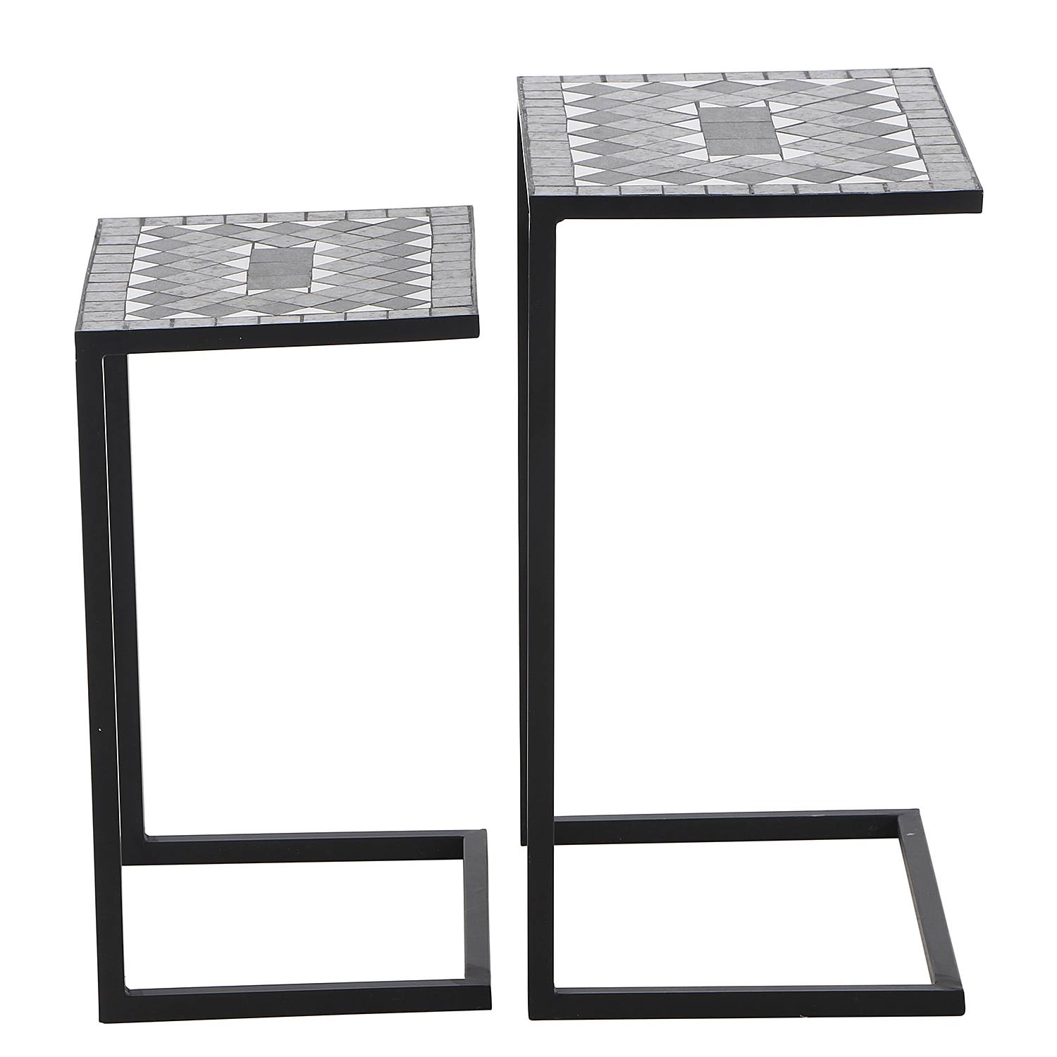 home24 Tischset Como Typ A 2er-Set Material: Metall, Stein Metallart: Stahl Oberfläche Metall: Pulverbeschichtet Steinart: Mosaik 30 x 54 x 39cm home24 Tischset Como Typ A 2er-Set Material: Metall, Stein Metallart: Stahl Oberfläche Metall: Pulverbeschichtet Steinart: Mosaik 30 x 54 x 39cm von home24