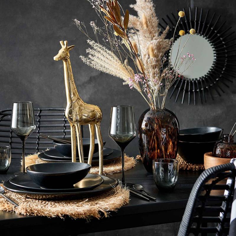 home24 Tischset RAFFIA 41 x 41cm Braun/Beige von home24