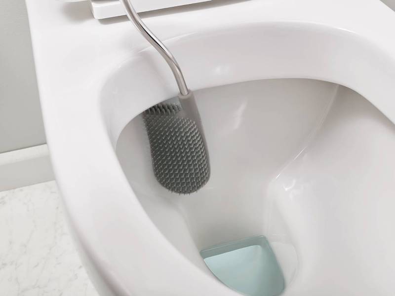 home24 Toilettenbürste Flex Lite 2er-Set ABS EVA Polypropylen Edelstahl Grau/Weiß 12 x 43 x 18cm von home24