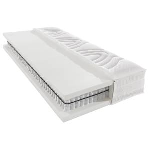 home24 Tonnentaschenfederkern OrthoStarDeLuxeT 90 x 190cm H5 Jersey Weiß von home24