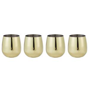 home24 Trinkbecher MANHATTAN LOUNGE 4er-Set 8 x 10 x 8cm Gold/Gold home24 Trinkbecher MANHATTAN LOUNGE 4er-Set 8 x 10 x 8cm Gold/Gold von home24