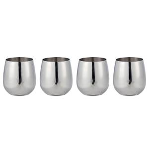 home24 Trinkbecher MANHATTAN LOUNGE 4er-Set 8 x 10 x 8cm Silber/Silber home24 Trinkbecher MANHATTAN LOUNGE 4er-Set 8 x 10 x 8cm Silber/Silber von home24