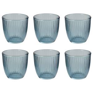 home24 Trinkglas LINEE 6er-Set 9 x 9 x 9cm Blau/Blau home24 Trinkglas LINEE 6er-Set 9 x 9 x 9cm Blau/Blau von home24