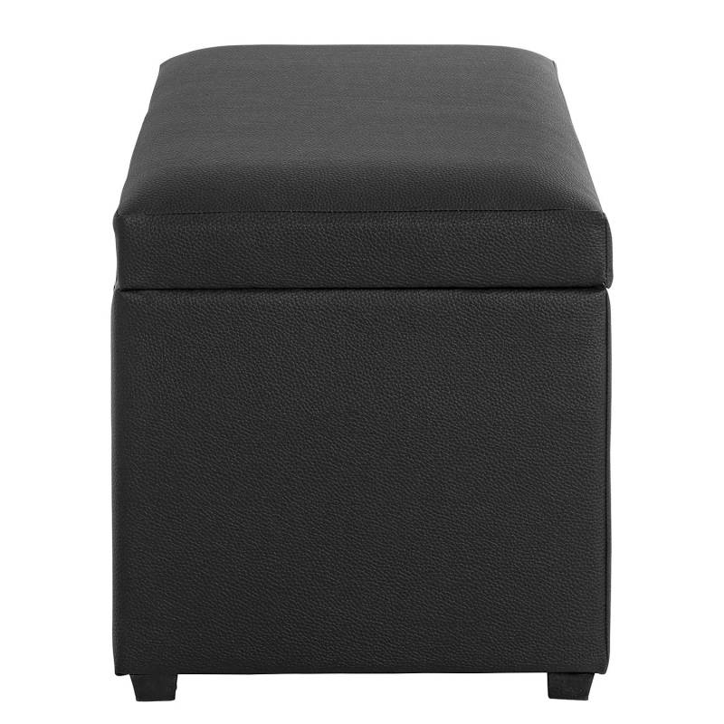 home24 Truhe Miguel 58 x 42 x 39cm Schwarz/Schwarz von home24