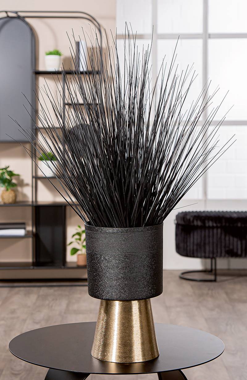 home24 Übertopf Nama 29cm Schwarz von home24