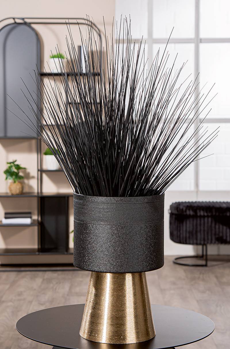 home24 Übertopf Nama 34cm Schwarz von home24