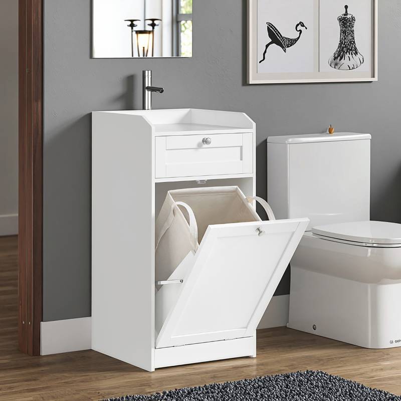 home24 Unterschrank Bulta mit Wäschekippe 40cm Weiß home24 Unterschrank Bulta mit Wäschekippe 40cm Weiß von home24
