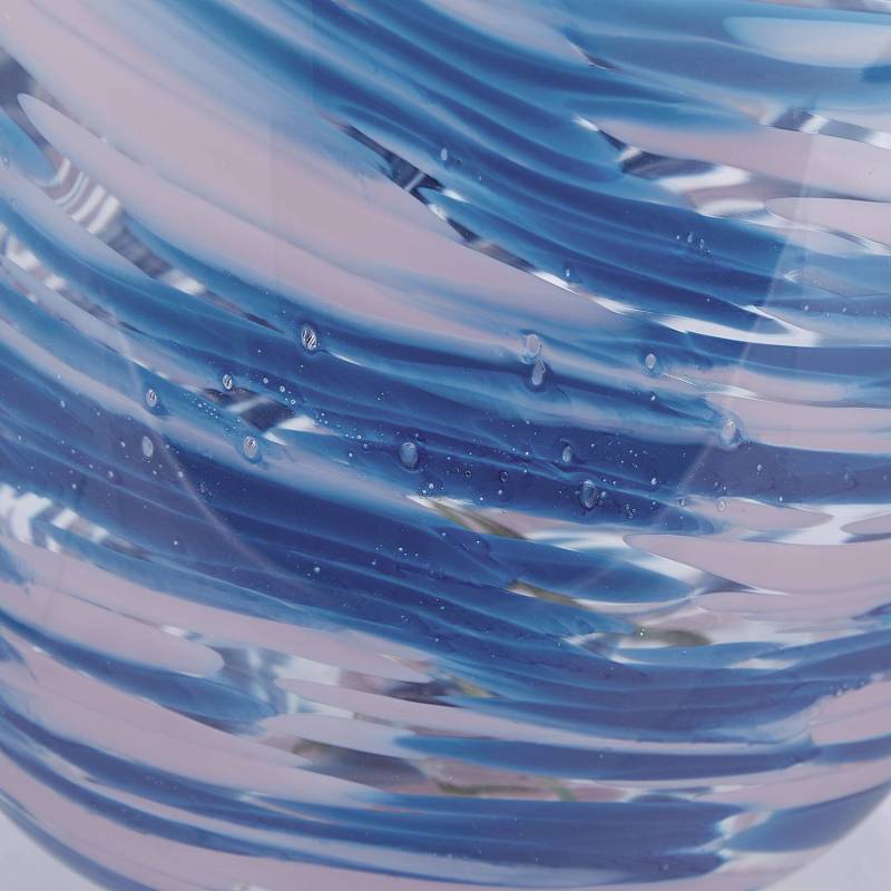 home24 Vase 18 x 27 x 18cm Blau/Violett/Blau/Pink von home24