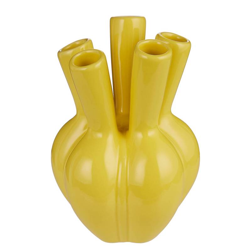 home24 Vase ARRANGEMENT Ø 12cm Gelb/Gelb von home24
